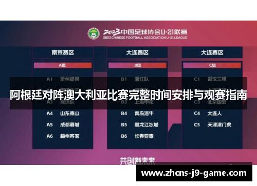 阿根廷对阵澳大利亚比赛完整时间安排与观赛指南